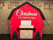 Load image into Gallery viewer, Christmas countdown barn