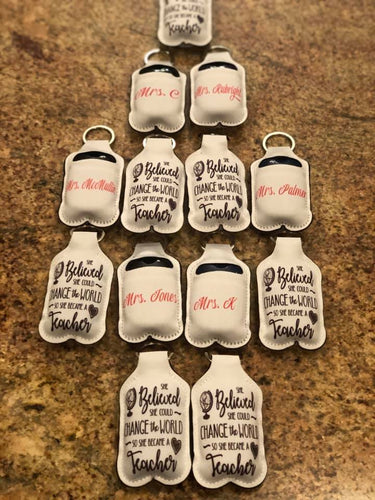 Hand Sanitizer Keychains with Bath n Body Hand Sanitizer included!