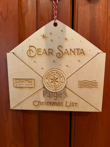 Christmas list for Santa Holder/Christmas Ornament