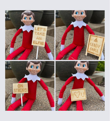 🎄🎄Elf Props🎄🎄 Set of 4 elf props … 4 days less you need to plan for!!