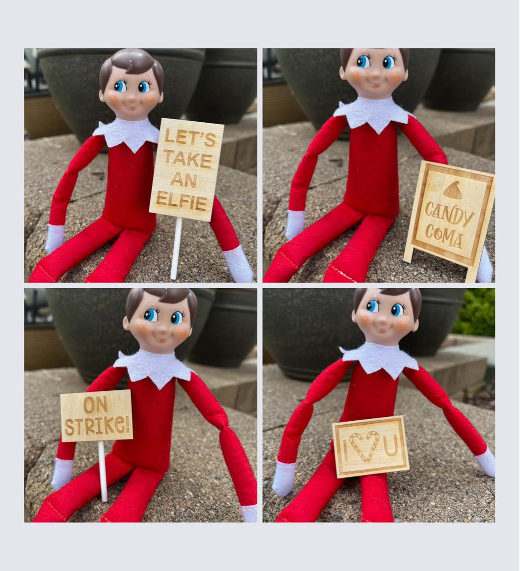 🎄🎄Elf Props🎄🎄 Set of 4 elf props … 4 days less you need to plan for!!