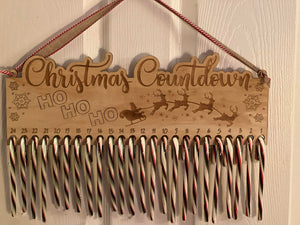 Countdown to Christmas Candy Cane Holder