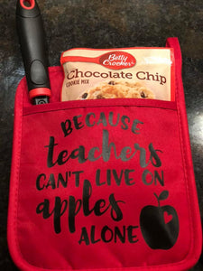 Red Oven Mitt Teacher Gift