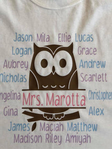 Teacher Owl Shirt